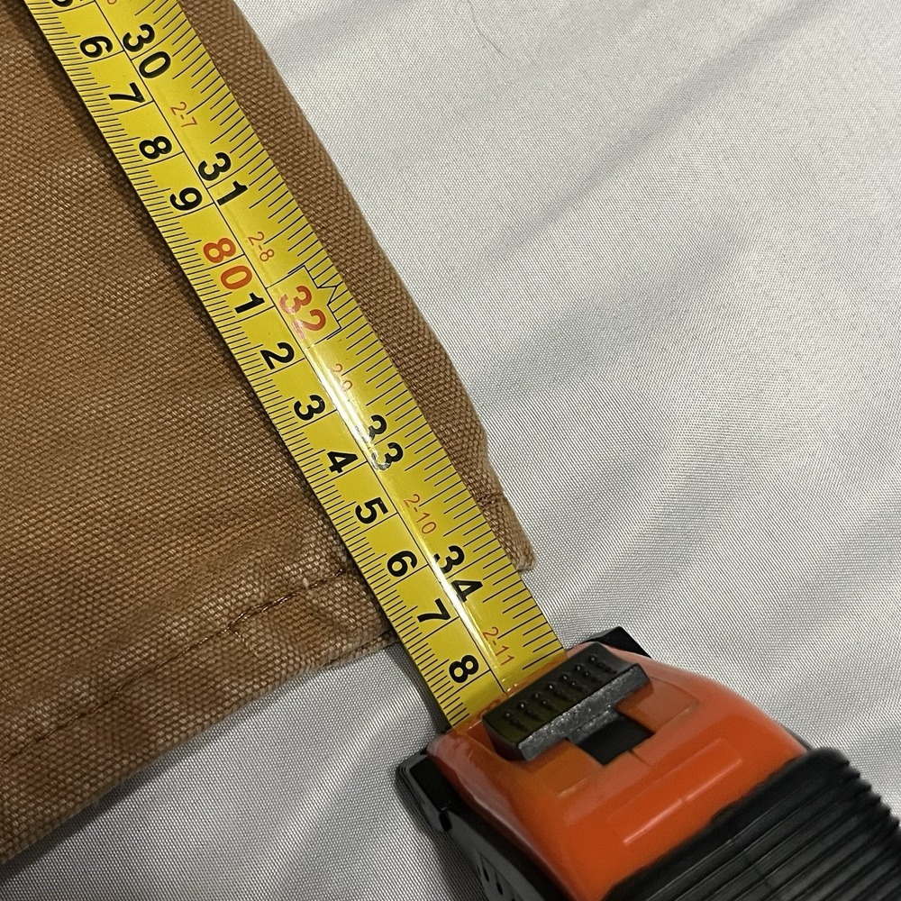 Vintage Dickies Carpenter Pants Mens 36x34 Brown Canvas Faded Utility Grunge - Picture 6 of 12